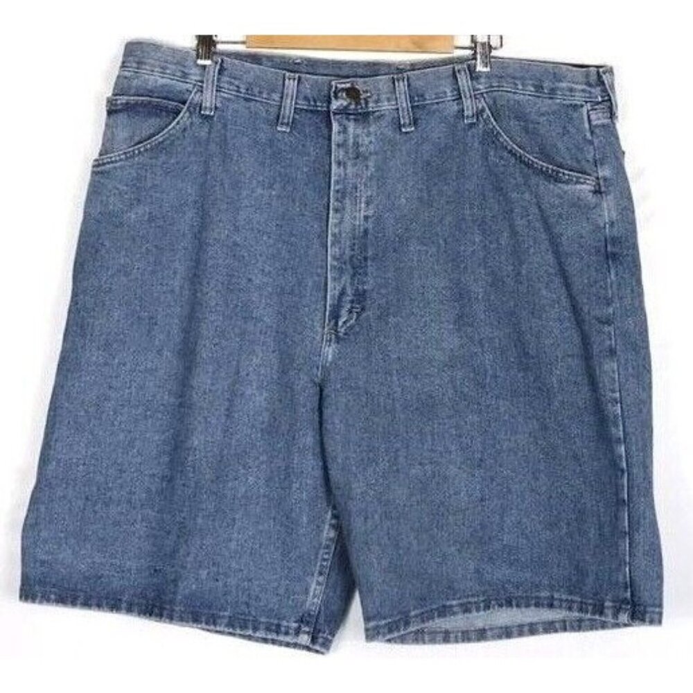 New Men's Wrangler Relaxed Fit Denim Blue Shorts Bermuda 6K601SB Size 46